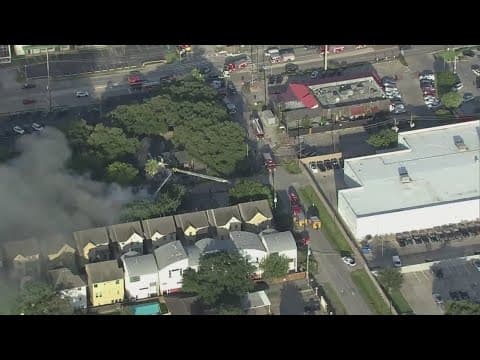 House catches fire in Houston's Galleria area