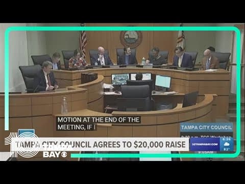 Tampa City Council agrees to give themselves a more than $20K annual pay raise