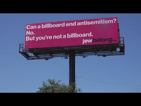 New billboard targets antisemitism in San Diego