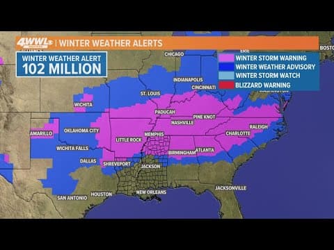 New Orleans Forecast: Rainy, windy Friday as winter storm passes by