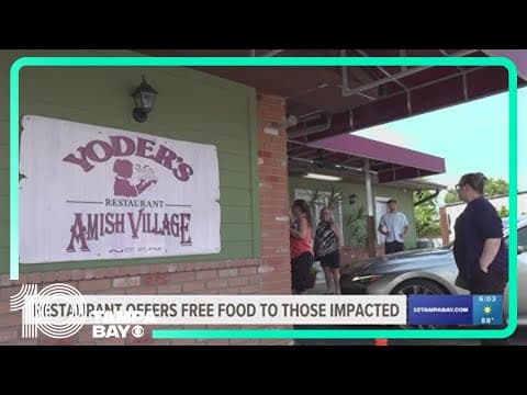 Yoder's offering free food to people impacted by Hurricane Debby