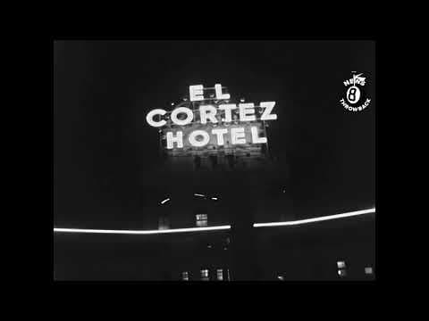 Downtown San Diego at night 1957