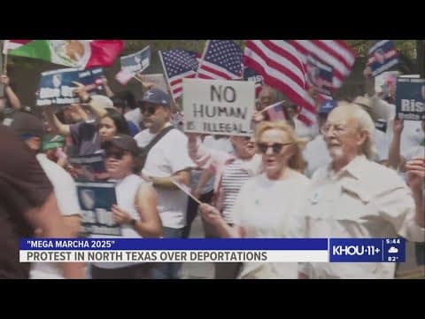 Thousands protest in North Texas over mass deporations