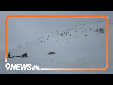 Snowmobiler rescued after being buried in avalanche debris for an hour