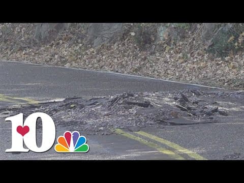 Water main break closes Chilhowee Drive