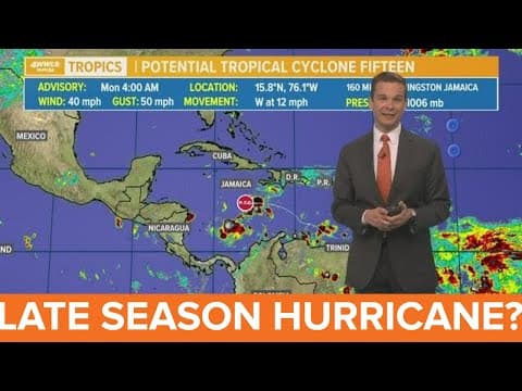 Monday morning tropical update: Possible late season hurricane