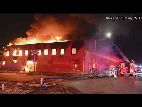 Fort Worth sees second warehouse fire in two weeks in the same block