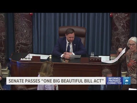 Senate Republicans haul Trump’s big bill to passage after a turbulent all-night session