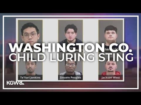 6 men arrested in Washington County 'child predator sting'