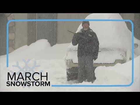 Foothills seeing high snow totals from March storm
