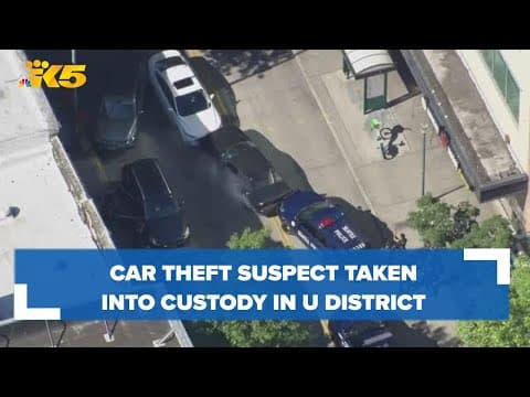 Witnesses recount moments car theft suspect was arrested in U District