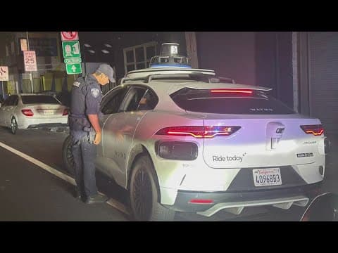 Officers pull over driverless vehicle for illegal U-turn