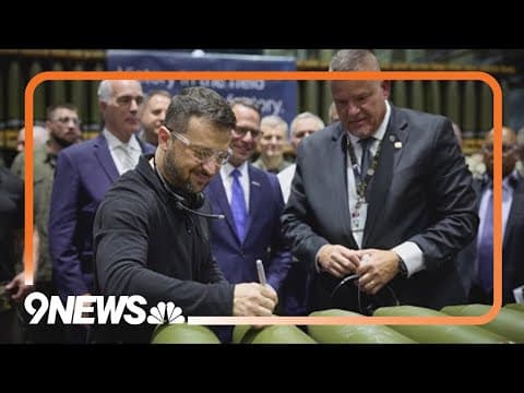 Zelenskyy tours Pennsylvania manufacturing plant