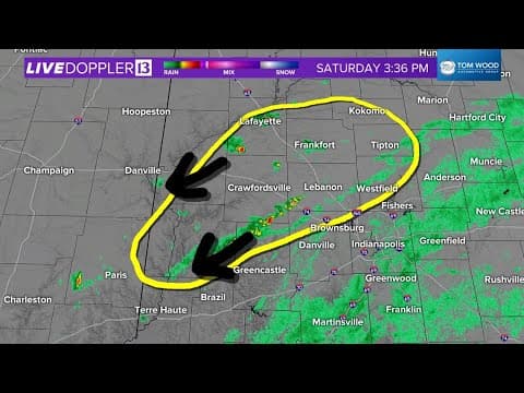 Live Doppler 13 Radar | Tracking potential landspouts in central Indiana