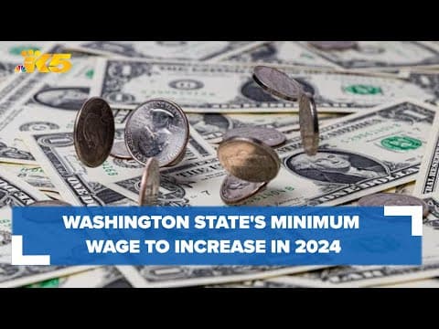 Washington state's minimum wage will increase in 2024