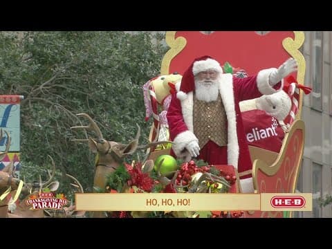 Santa Claus comes to Houston for the 74th annual H-E-B Thanksgiving Day Parade