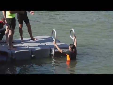 Paris Mayor jumps into river amid safety concerns ahead of Olympics