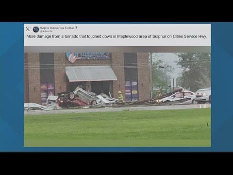 Storm system causes damage across South Lousiana