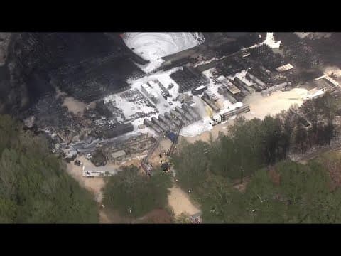 AIR 11: Fire tapped out from San Jacinto plant explosion