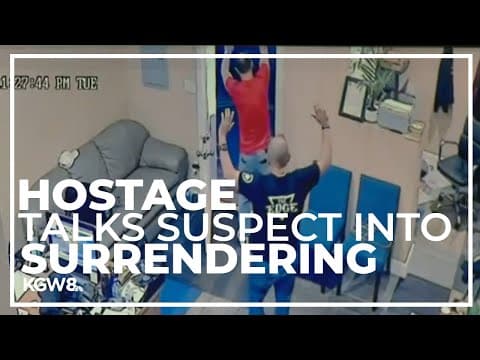Hostage helps talk wanted suspect into surrendering during standoff in Portland