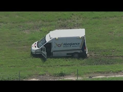 'Unclothed male' reportedly stole ambulance, led police on chase in North Texas