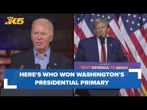 Here's who won the presidential primary in Washington state
