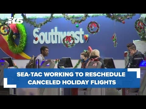 Sea-Tac working to reschedule delayed, canceled holiday flights