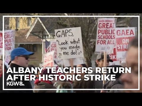 Albany teachers return to classroom after 3-week strike