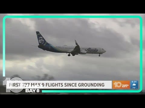 First 737 Max 9 flights take off since grounding due to safety failures