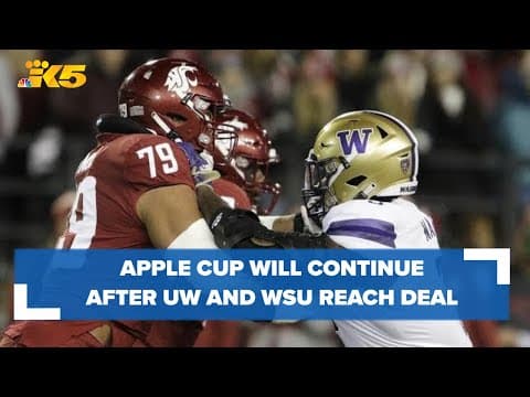 Apple Cup will continue for 5 more years after Washington and Washington State agree to deal