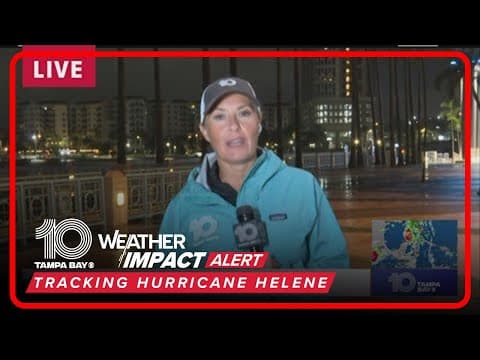 Downtown Tampa early morning conditions ahead of Hurricane Helene