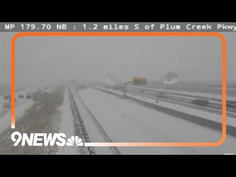 Snowstorm slows travel between Denver and Colorado Springs