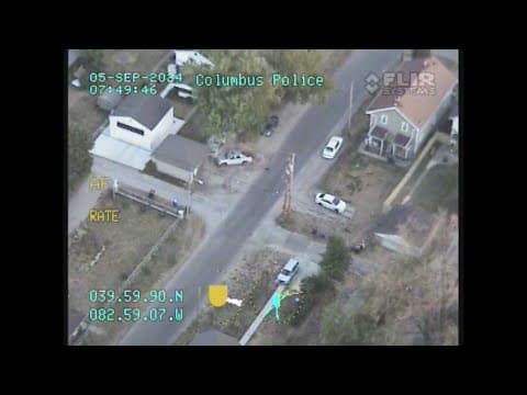 Police helicopter video shows suspect crash vehicle during pursuit in South Linden