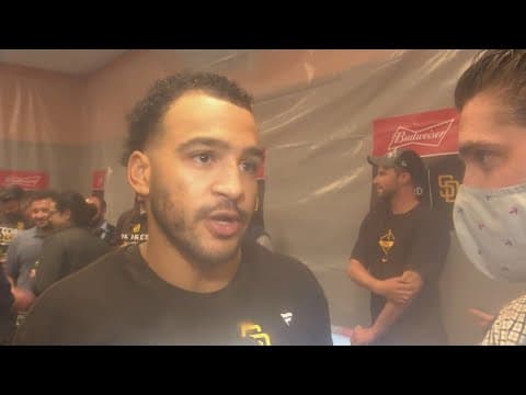 Padres outfielder Trent Grisham talks on mental toughness and what it means to advance to the NLDS