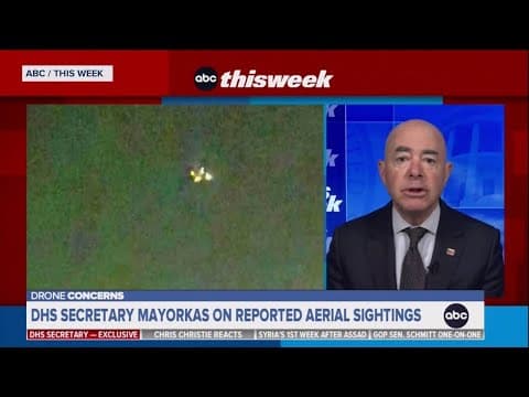 Department of Homeland Security sending resources to New Jersey to address drone sightings