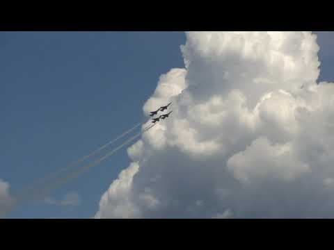 Thunderbirds practice flyovers for U.S. Air Force Academy graduation