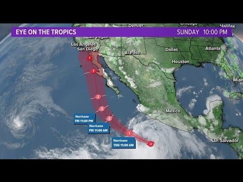 Tracking Hurricane Hilary amid rapid intensification with heavy SoCal rain expected