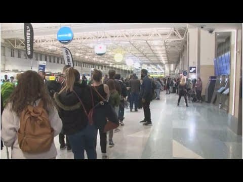 Holiday travel and incoming winter storm lead to busy morning at MSP Airport