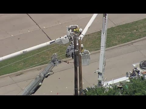 Texas storm: Recovery begins after high wind damaged building, cut power