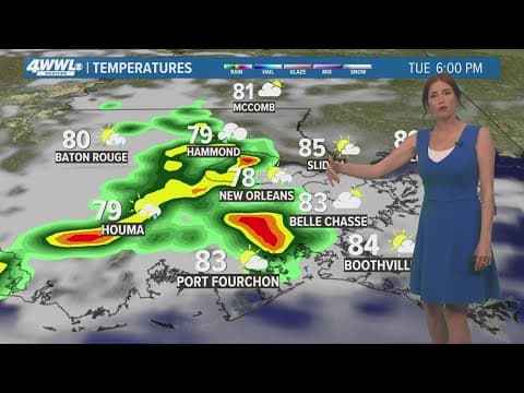 New Orleans Weather: Storms loom as hot, steamy start to week continues