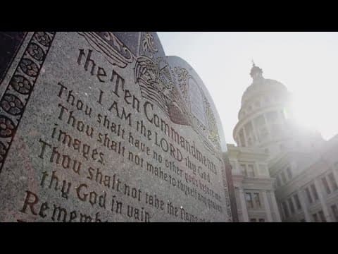 Texas House initially approves bill that would require classrooms to display Ten Commandments