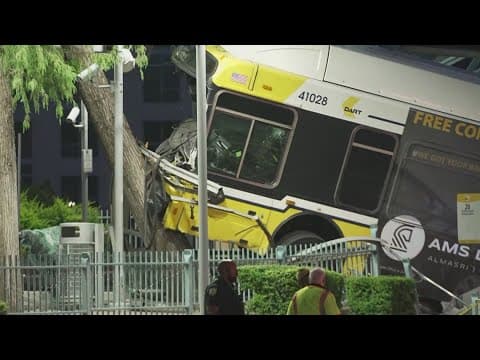 DART bus crash near Dallas rail station may lead to delays