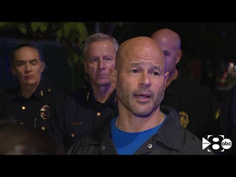 Dallas Police Chief Eddie Garcia briefs media on shooting that left one suspect dead