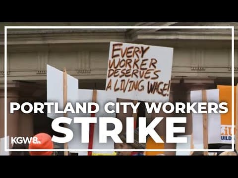 Hundreds of Portland city laborers go on strike