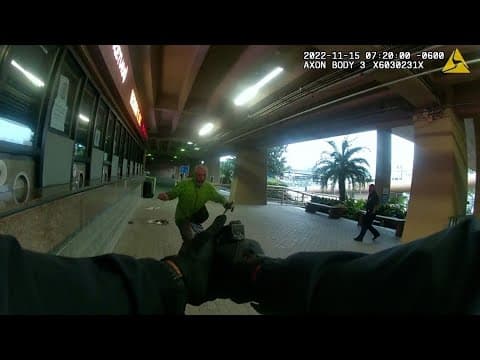 Video: NOPD officer shoots man armed with knife outside Superdome