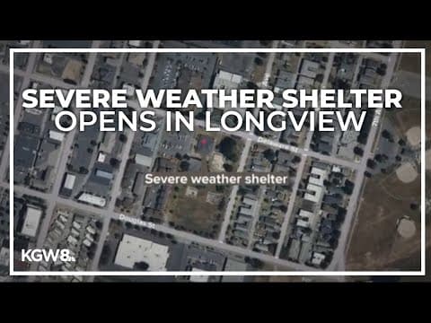 Longview opens severe weather shelter as cold front arrives