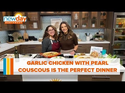 Garlic chicken with pearl couscous and zucchini is the perfect midweek dinner - New Day NW