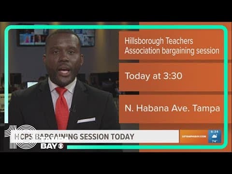 Hillsborough Teachers Association bargaining with HCPS this afternoon