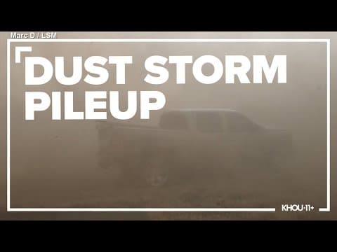 Watch: Dust storm leads to pileup south of Amarillo, Texas