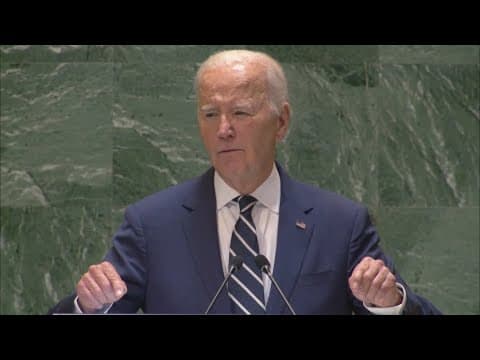 President Biden weighs in on middle east wars at United Nations assembly